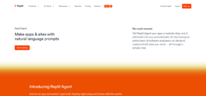 Replit AI coding assistant running in browser with no setup needed